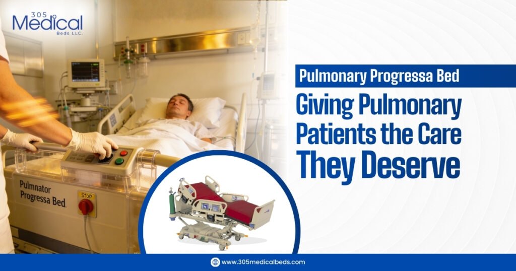 Pulmonary Progressa bed providing advanced respiratory care for hospital patients