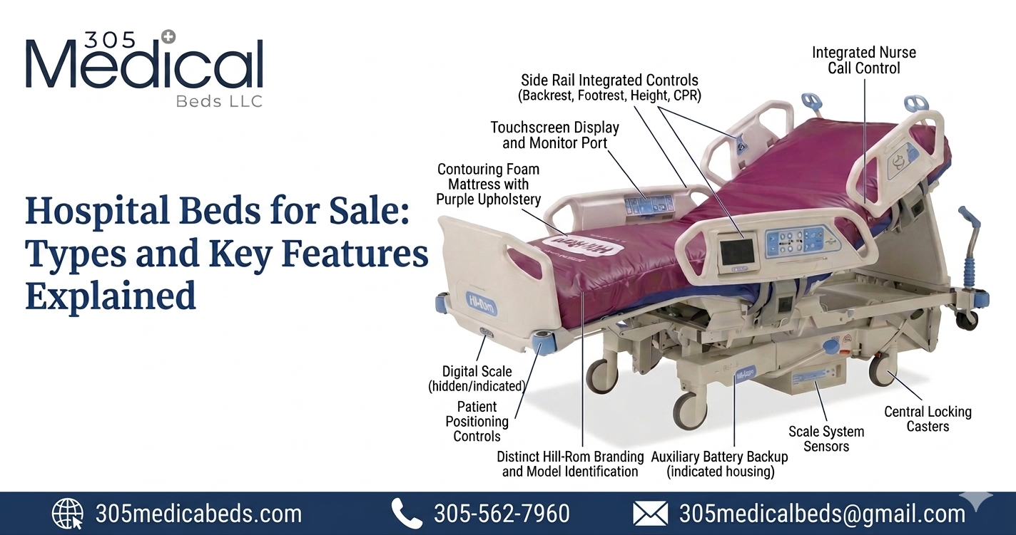 Hospital Beds for Sale Types and Key Features Explained